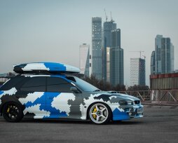 Тюнинг “под камуфляж”: из кусков пленки, краски, винила