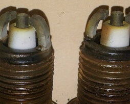 Нагар на свечах зажигания: почему образуется, состояние свечей по цвету нагара