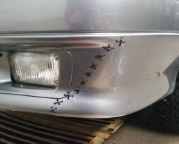 Инструкция как правильно зашить бампер автомобиля