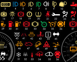 Значки на панели приборов автомобиля: информационные, предупреждающие и специальные