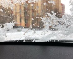Зимние повреждения автостекол