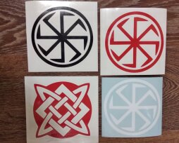 Наклейки славянской символики на авто