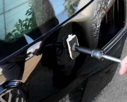 Как провести удаление вмятин обратным молотком