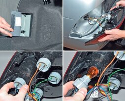 Замена заднего фонаря Лада Приора — как поменять лампочку, инструкция