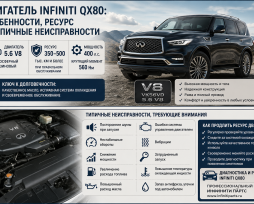 Двигатель Infiniti QX80: особенности, ресурс и типичные неисправности