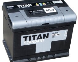 Технические характеристики модельного ряда автомобильного аккумулятора «Титан»