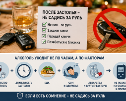 После застолья за руль: решение, которое нельзя принимать на глаз