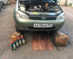 Замена масла в КПП «Лады Калины» 1 и 2 с моторами 8 и 16 клапанов