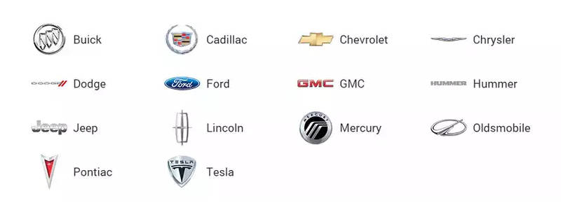 Американские марки автомобилей
