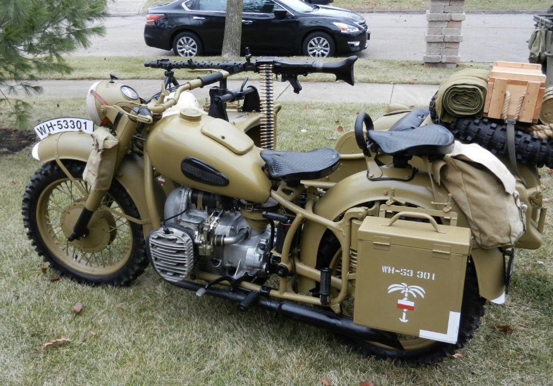 военный мотоцикл 
