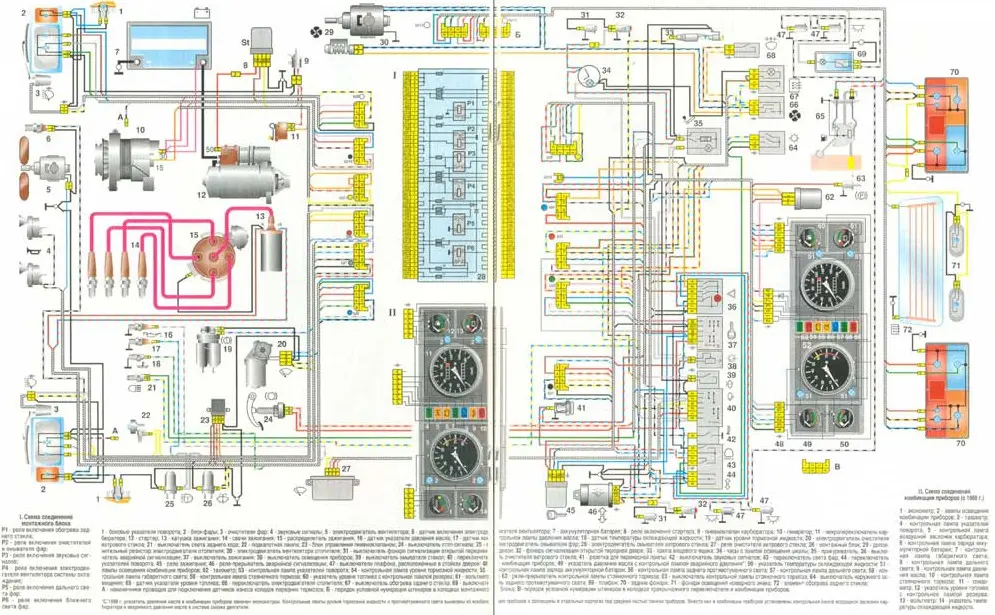 Электросхема ВАЗ 2110 инжектор и карбюратор 8 и 16 клапанов: замена электрооборудования и проводки