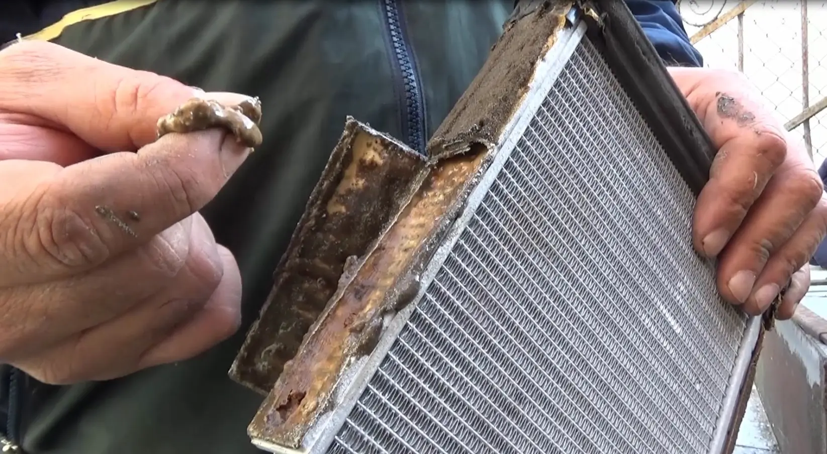 Забитый радиатор