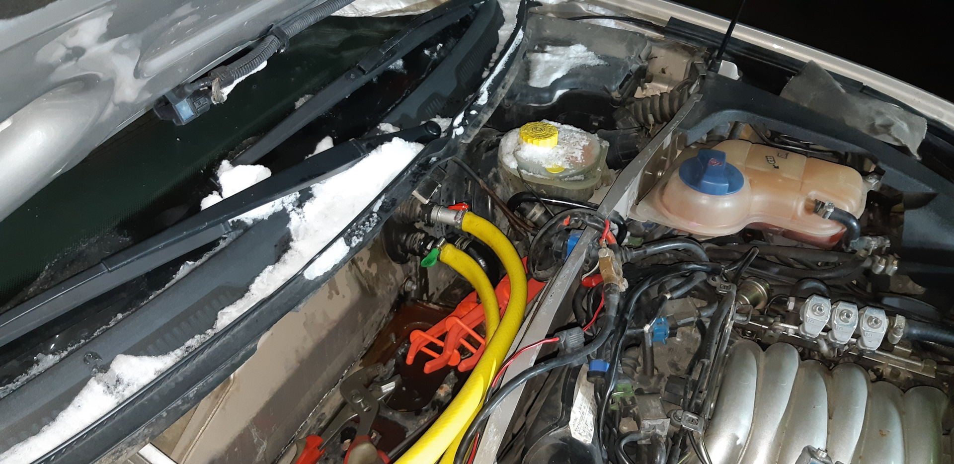 Промывка печки Audi a6 c7