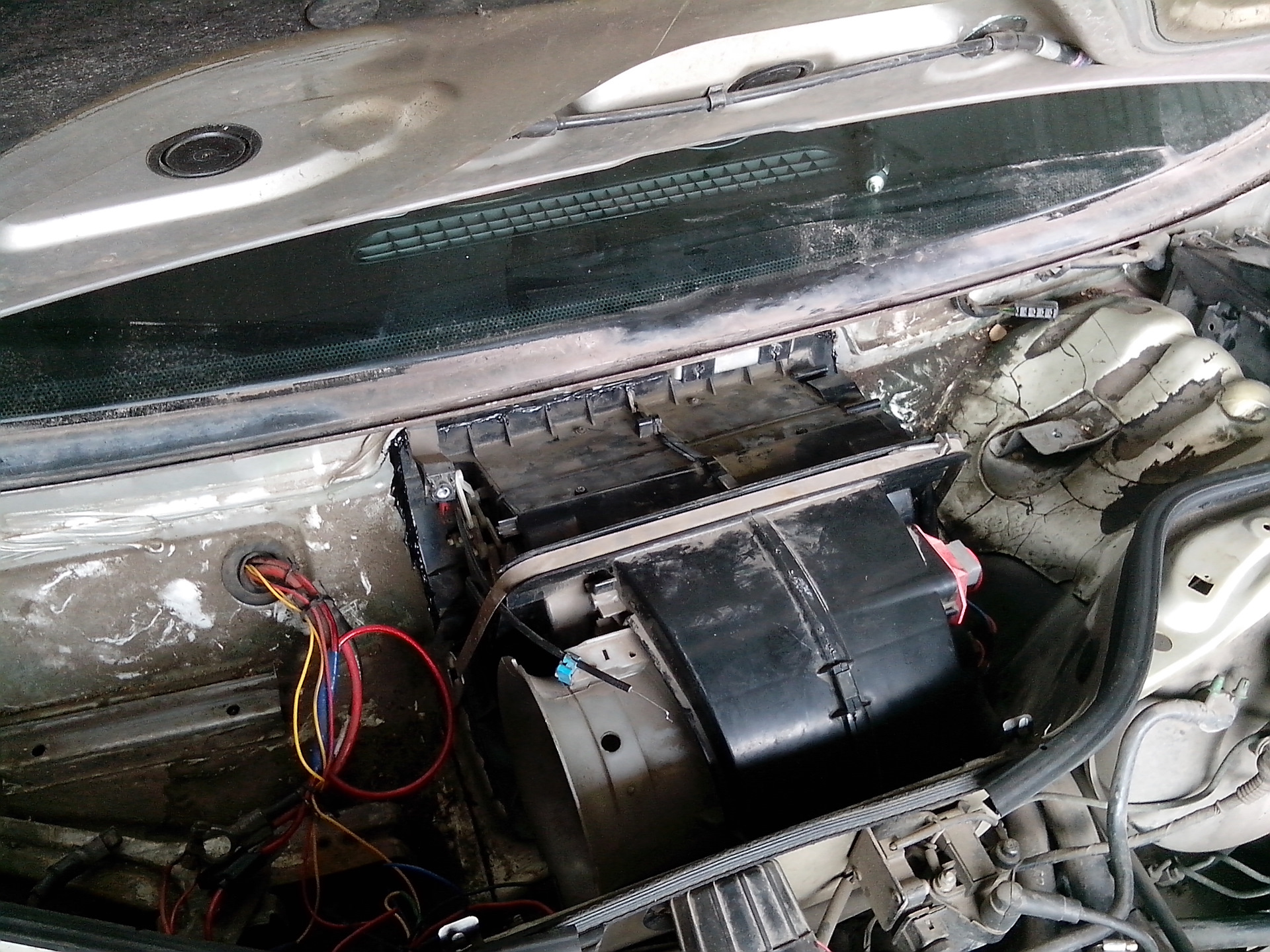 Замена радиатора печки Ауди 45