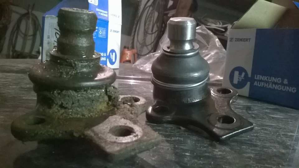 Как заменить шаровую опору на Фольксваген Бора